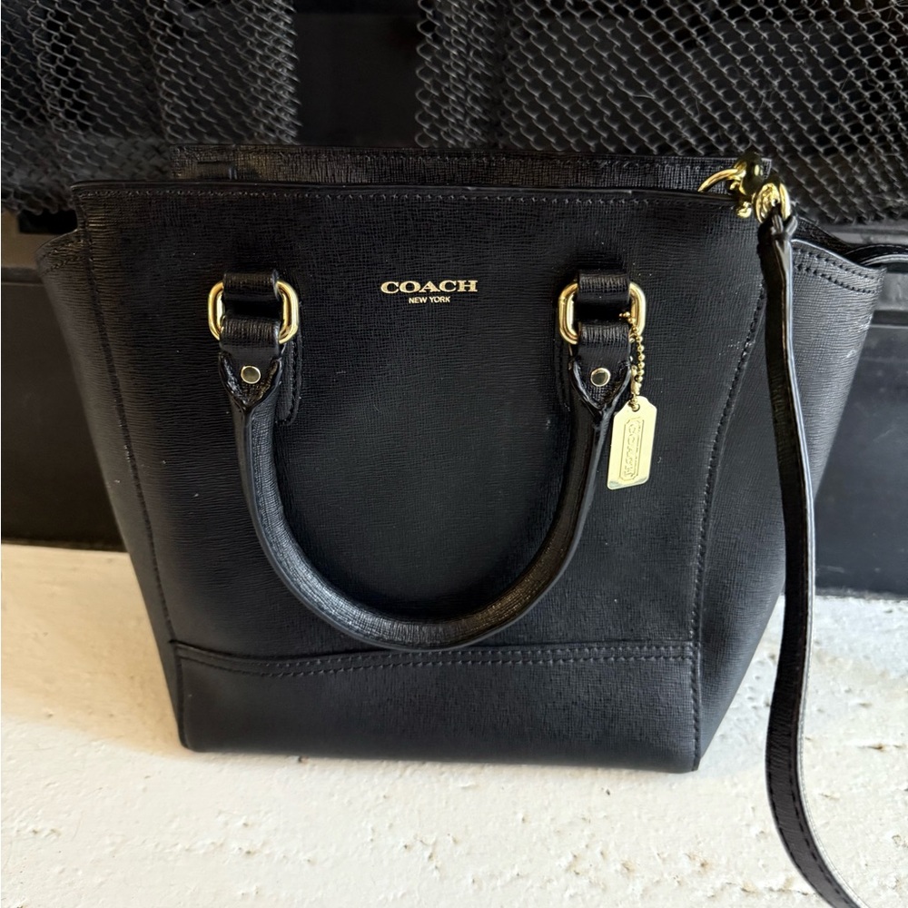 Coach Black Leather Satchel